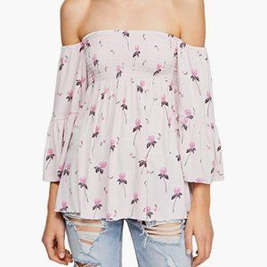 NWT Free People Lana Floral Smocked Blouse